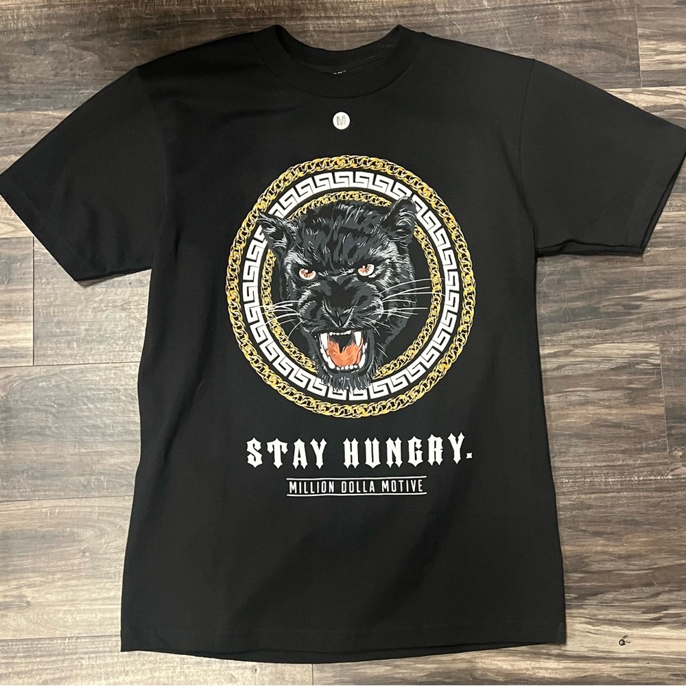 Men’s Million Dolla Motive Black Stay Hungry T-Shirt
